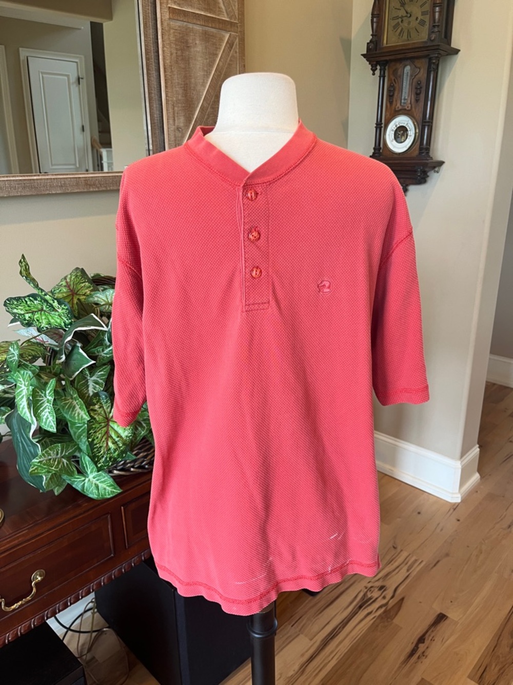Duck Head Desert Sand Melon Textured Shirt